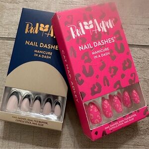 2, NIB both medium length, almond shape, press on nails by Red Aspen